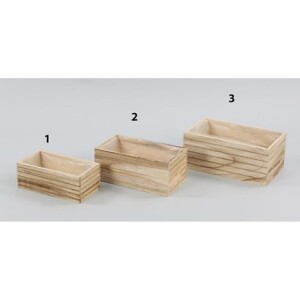 PORTA VASO RETTANG. LEGNO