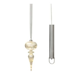 ORNAMENTO CON MICROLED BIANCO CALDO