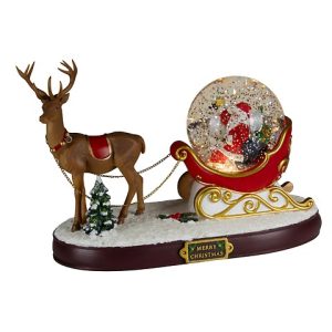 SLITTA BABBO NATALE CON LUCI LED